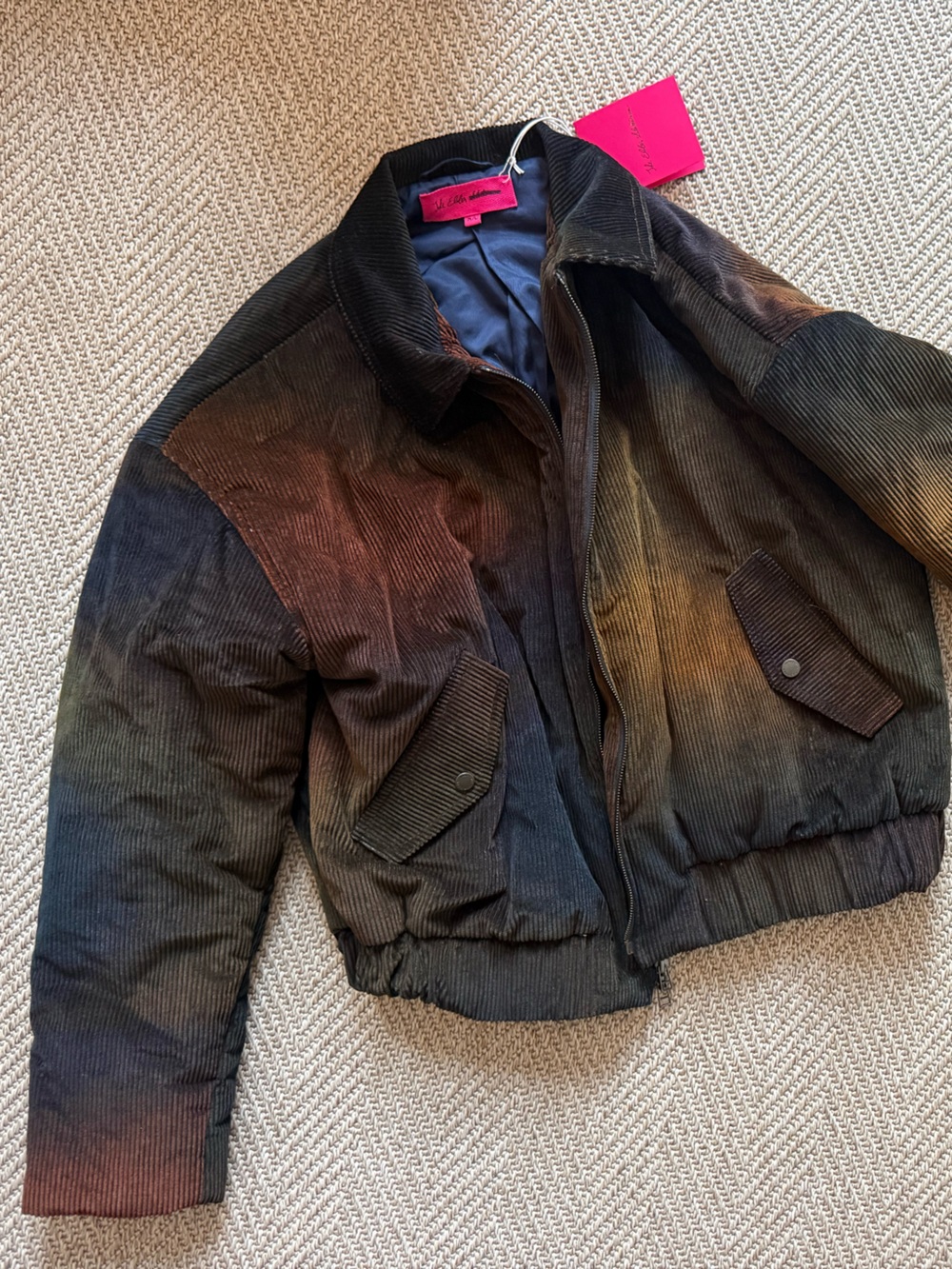 The Elder Statesman Boxy Corduroy Bomber Jacket